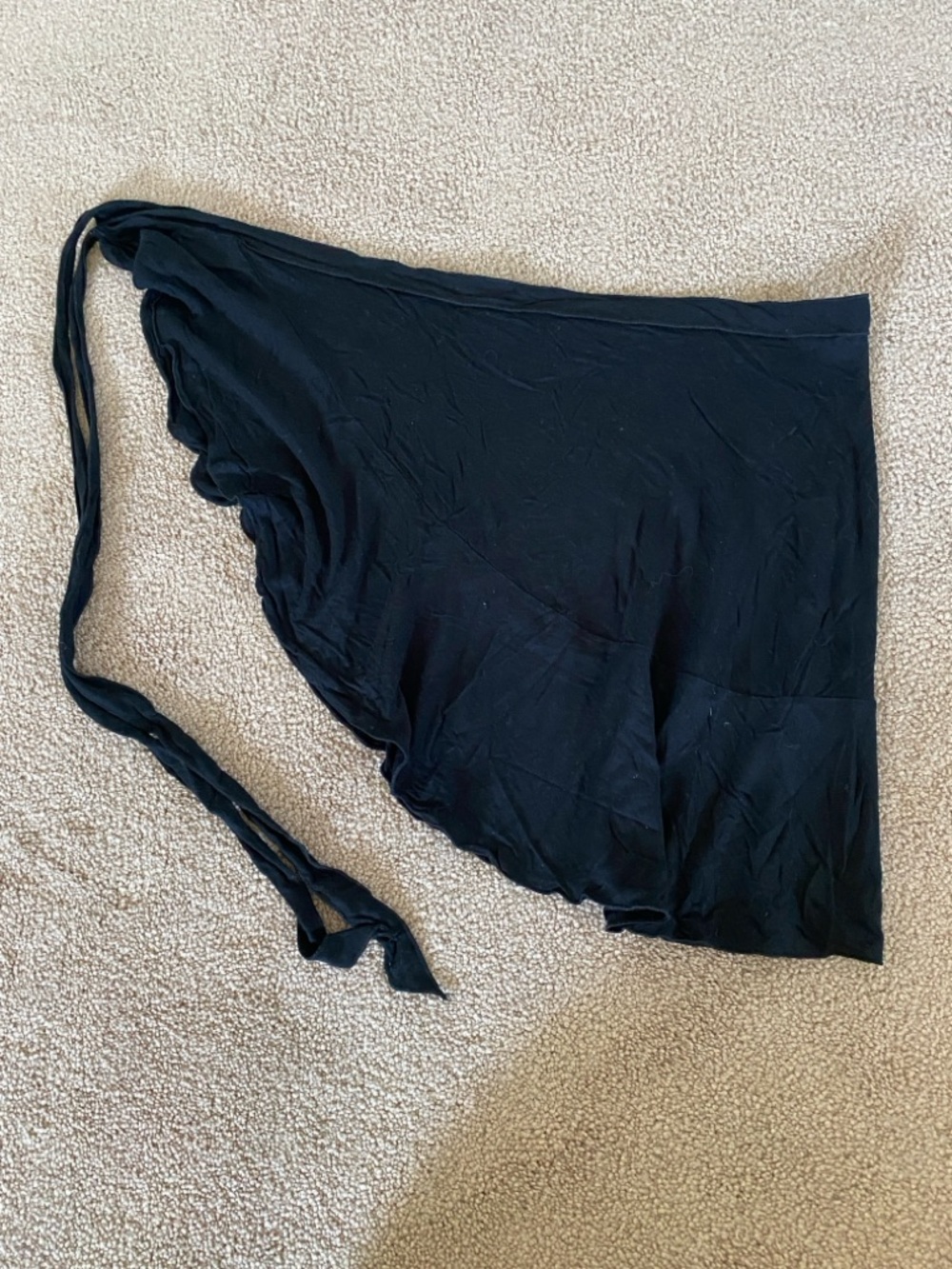 Eres Black Asymmetric Cover Up